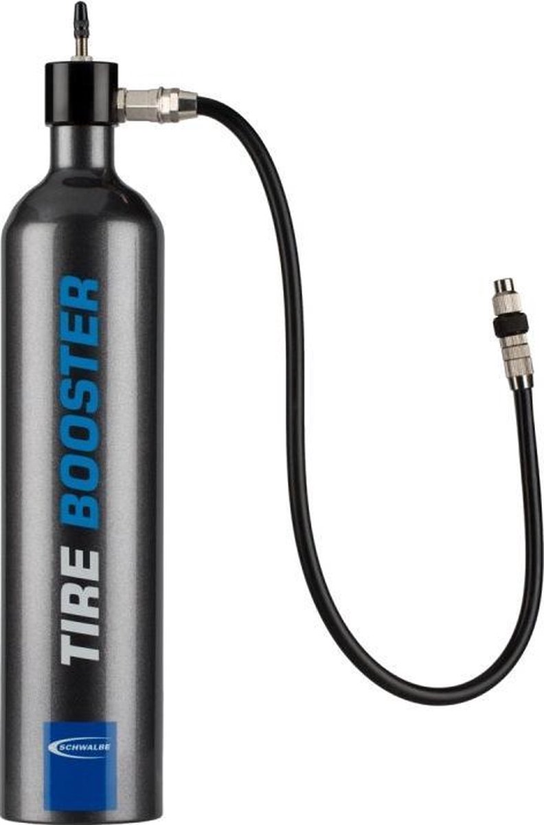 Schwalbe - Tire Booster Tubeless Fietspomp Inclusief Montage Riem - Zwart