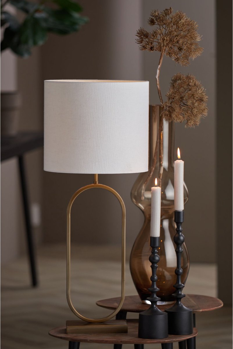 Light & Living - Lampenkap Livigno - 35x35x30 - Wit