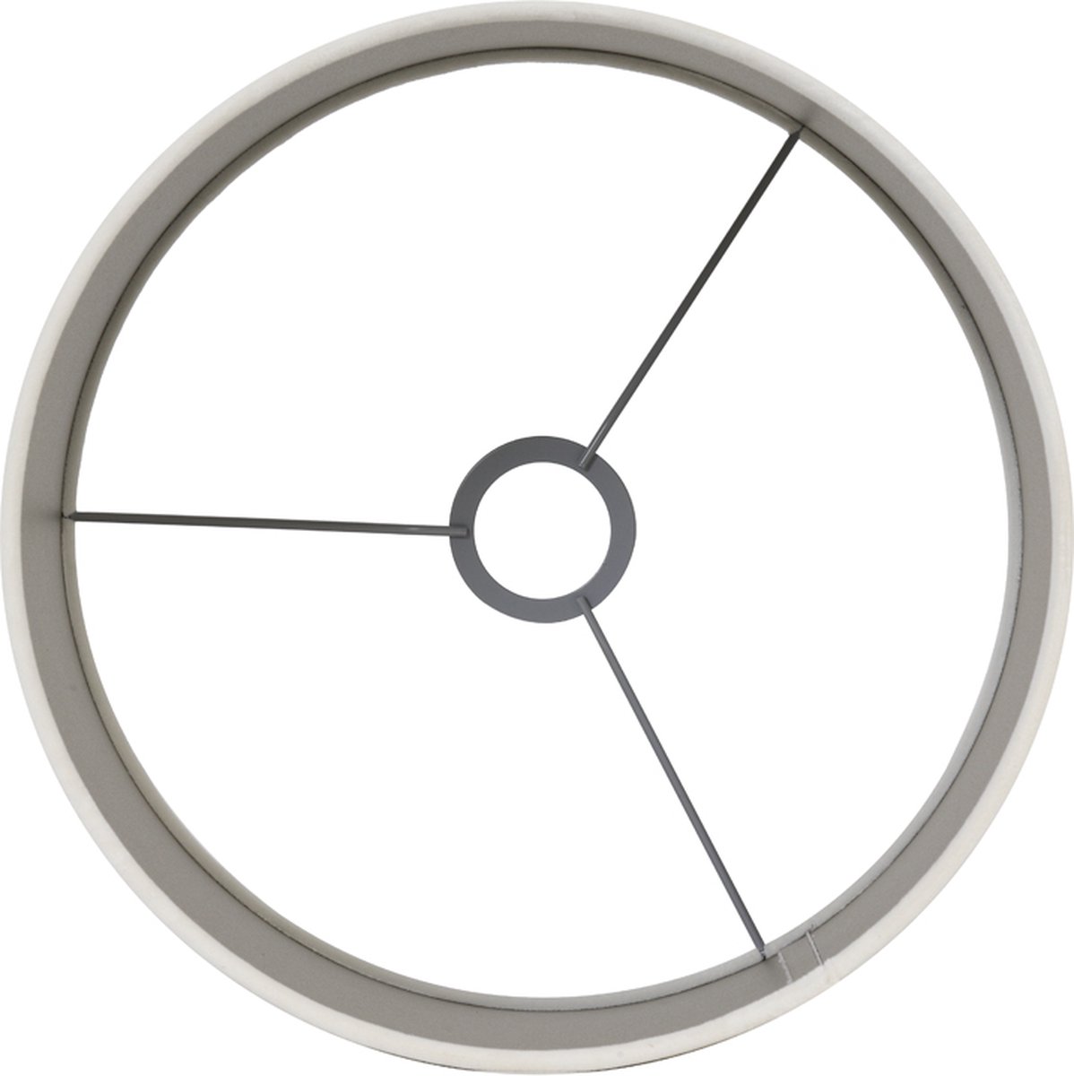 Light & Living - Lampenkap Velours - 25x25x18 - Wit