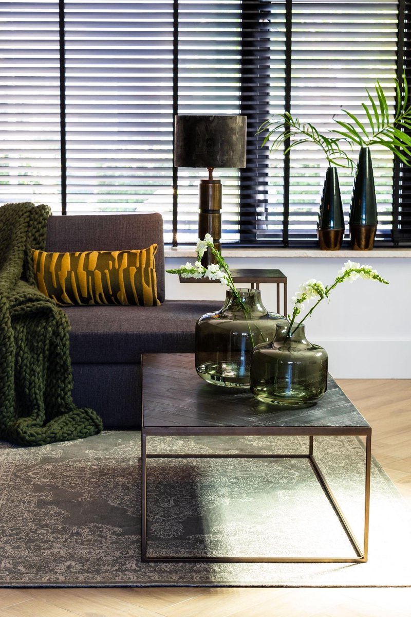 Light & Living - Lampenkap Marble - 30x30x21 - Groen