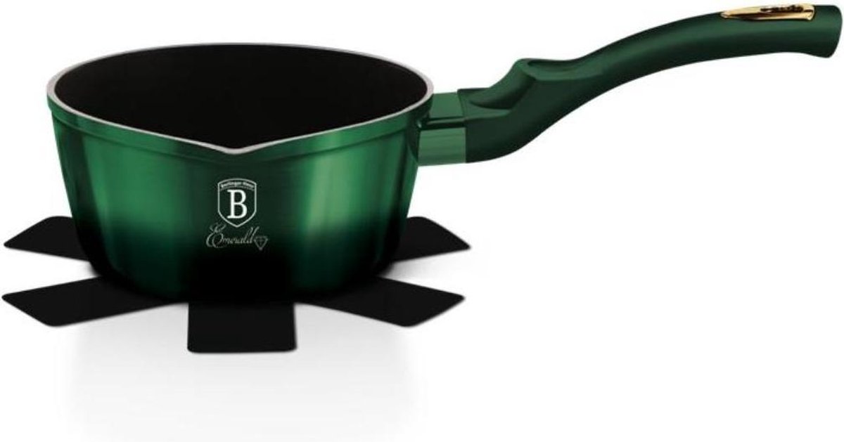 Berlinger Haus 6055 - Metallic Green-black Line - Steelpan - 1.2 Liter - Groen