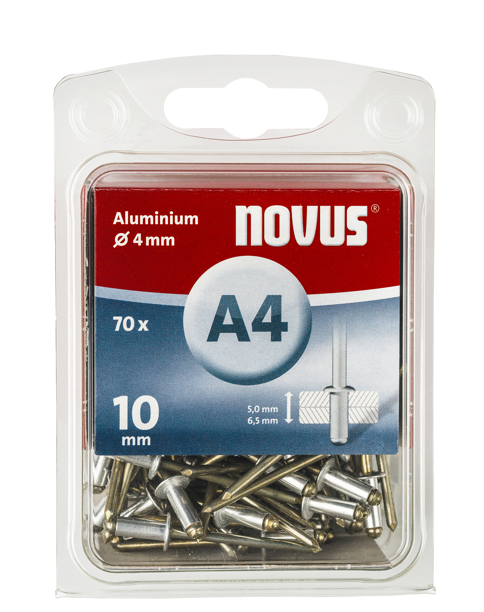 Novus Blindklinknagel A4 X 10mm | Alu SB | 70 stuks - 045-0033