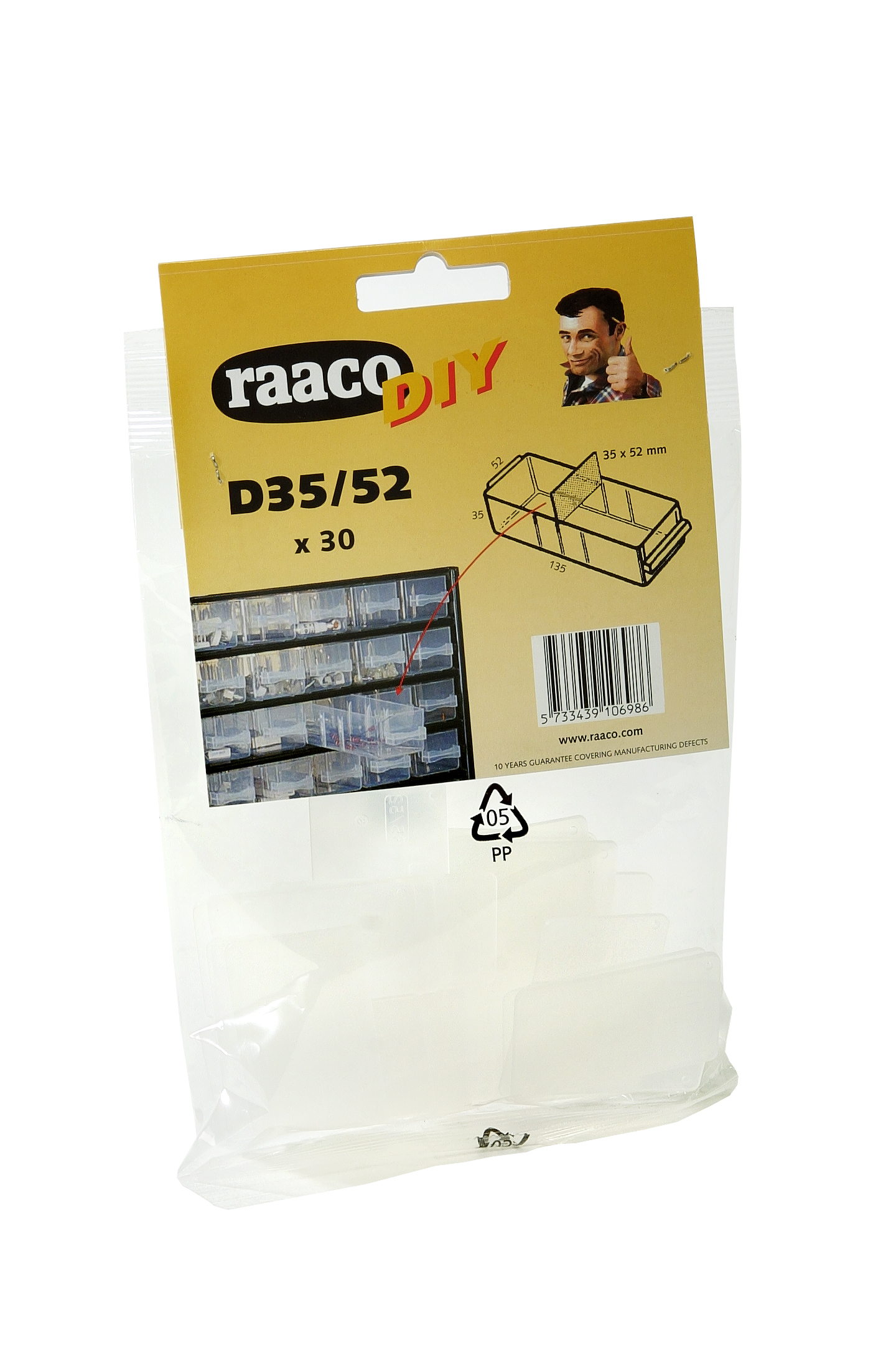 Raaco Tussenschotjes DIY - lade 150-00 (30 stuks) - 106986