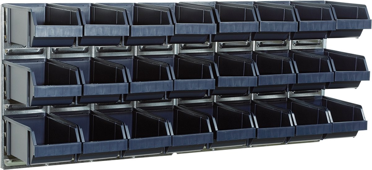 Raaco Magazijnbakken 2 wandpanelen met 48 bakjes - 181204