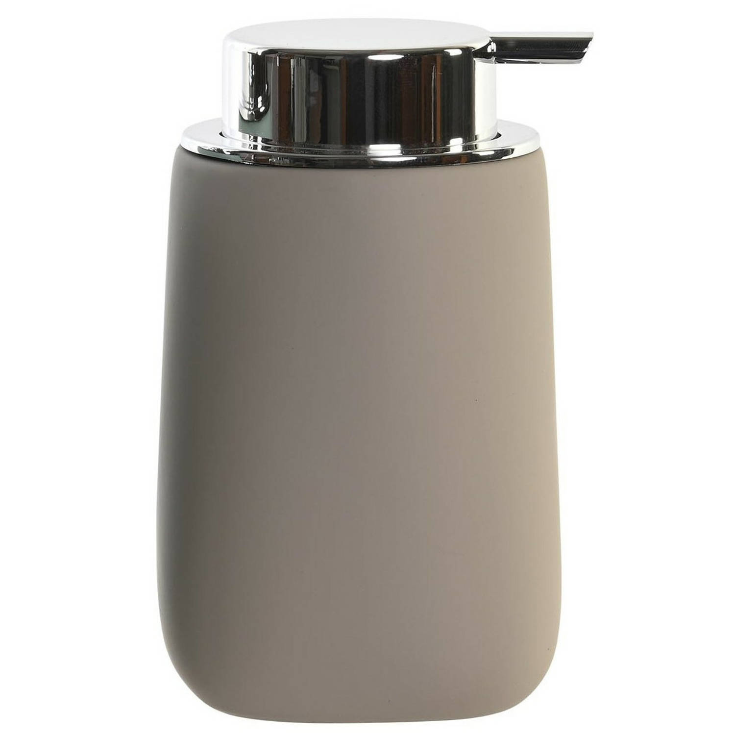 Items Zeeppompje/dispenser Kunststeen/rvs In Taupe/beige 14 Cm - Zeeppompjes