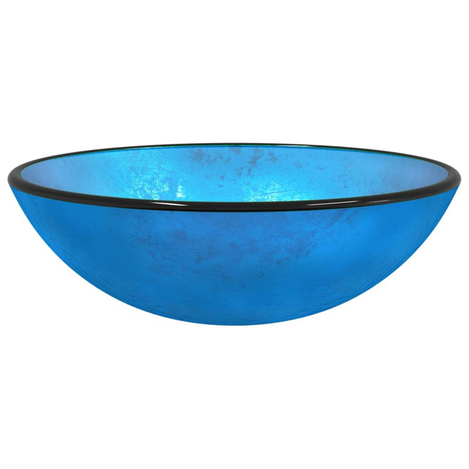 Vidaxl Wasbak 42x14 Cm Gehard Glas - Azul