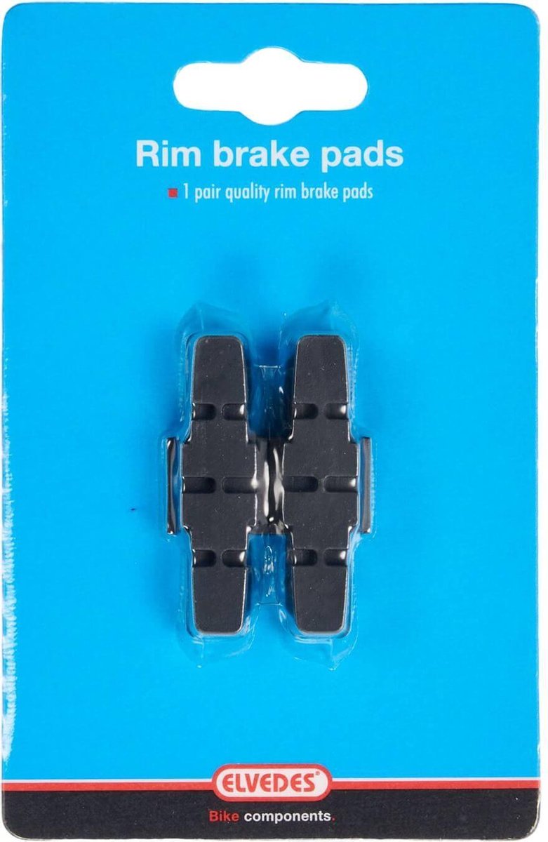 Elvedes Remblokrubbers Hydraulische Velgrem 50 X 17 Mm 2 Stuks - Zwart