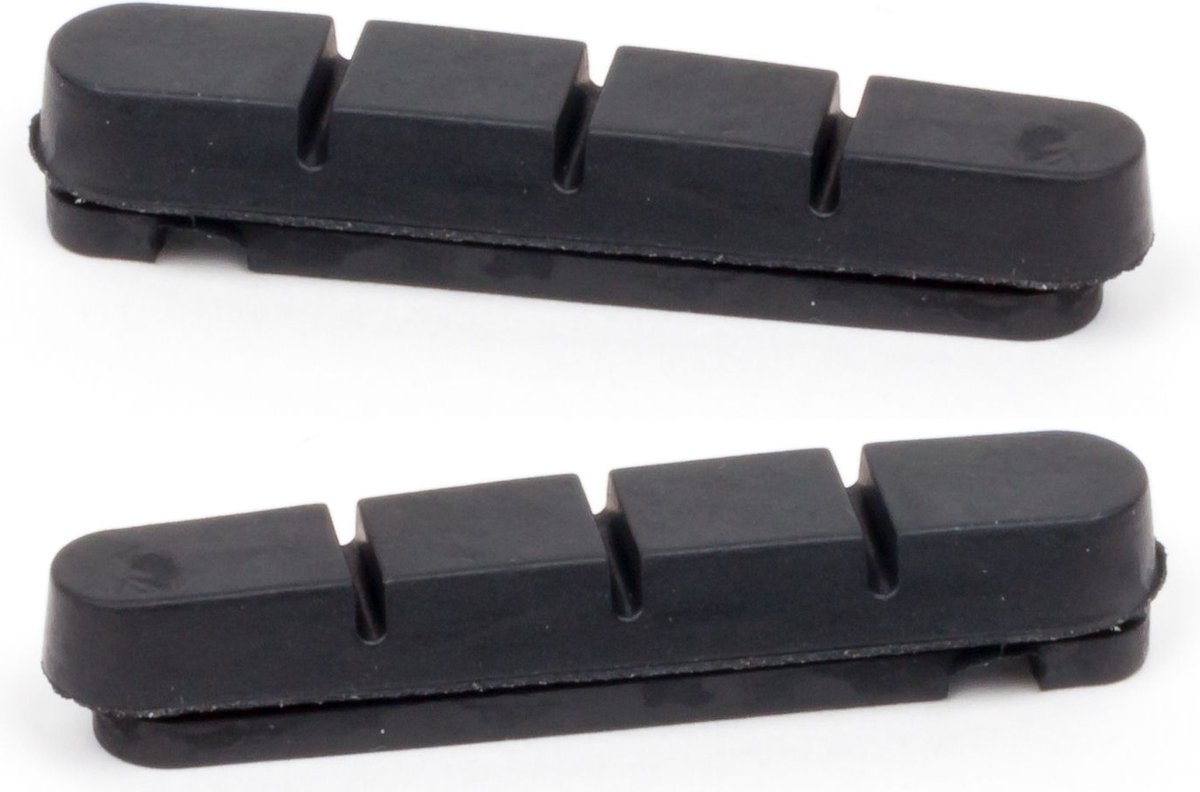 Elvedes Remblokrubbers V-brake 55 X 12 Mm 2 Stuks - Zwart