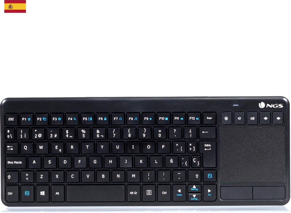 NGS TV Warrior toetsenbord RF Draadloos QWERTY - Negro