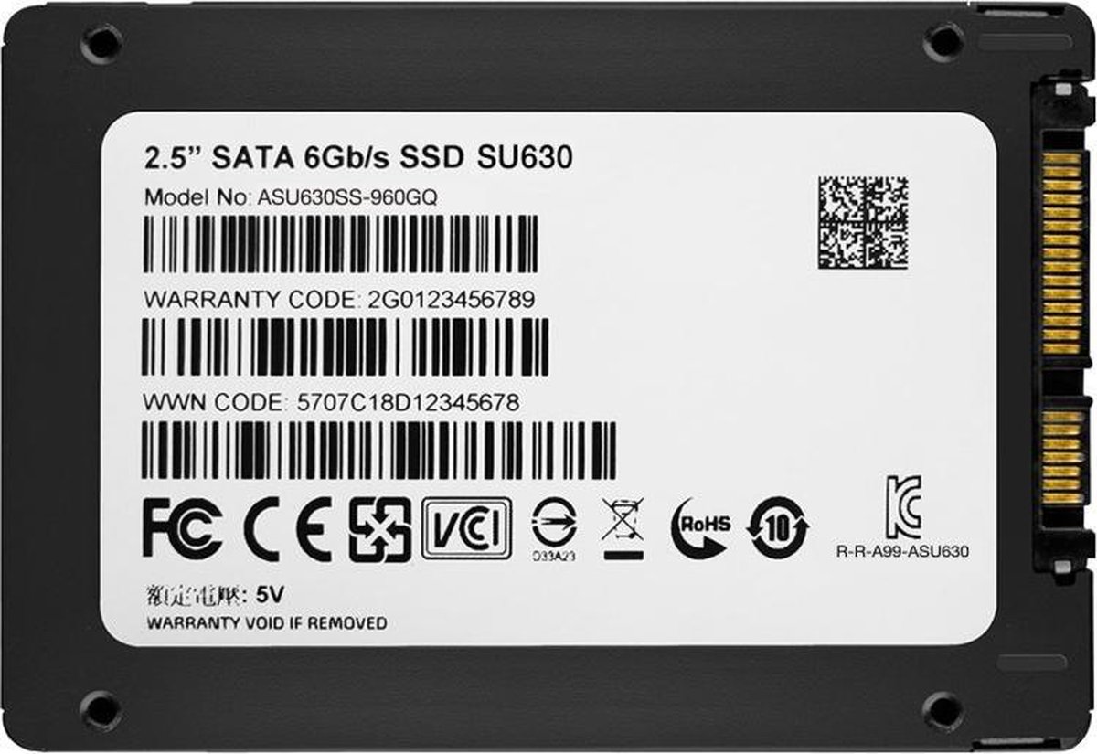 ADATA SU630 Interne 2.5" SATA SSD - 960GB