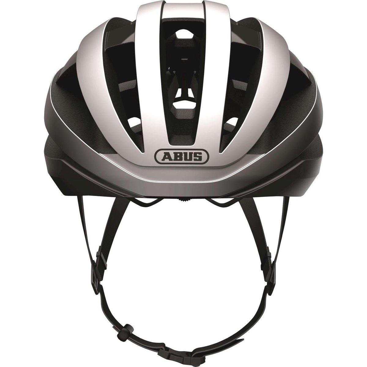 Abus - Casco De Ciclismo Viantor Gleam Silver - Zwart