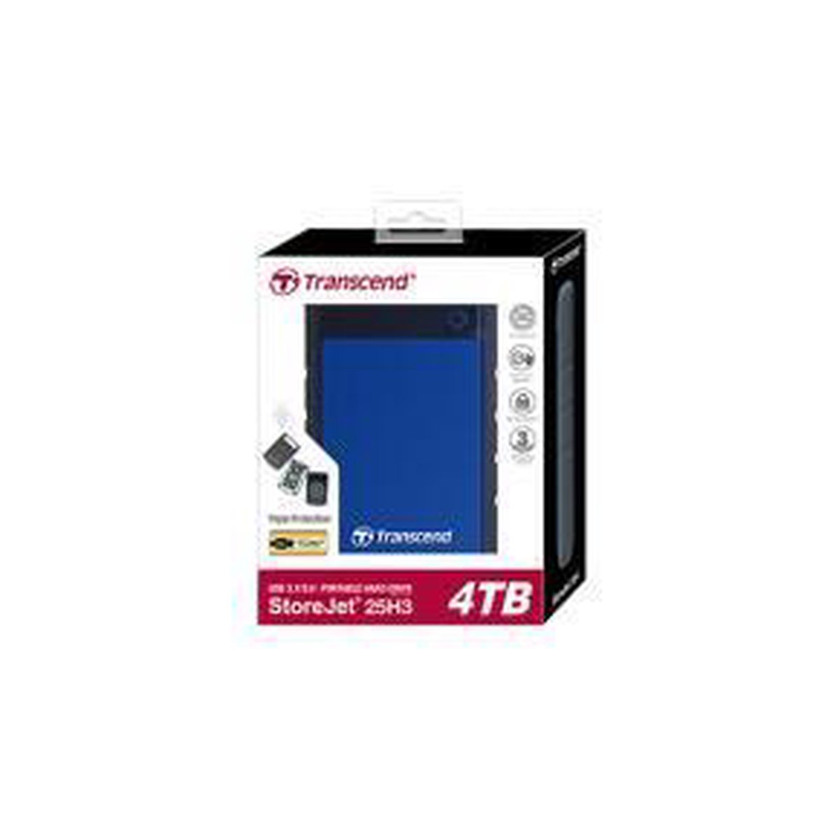 Transcend StoreJet 25H3 externe harde schijf 4000 GB, Navy - Blauw