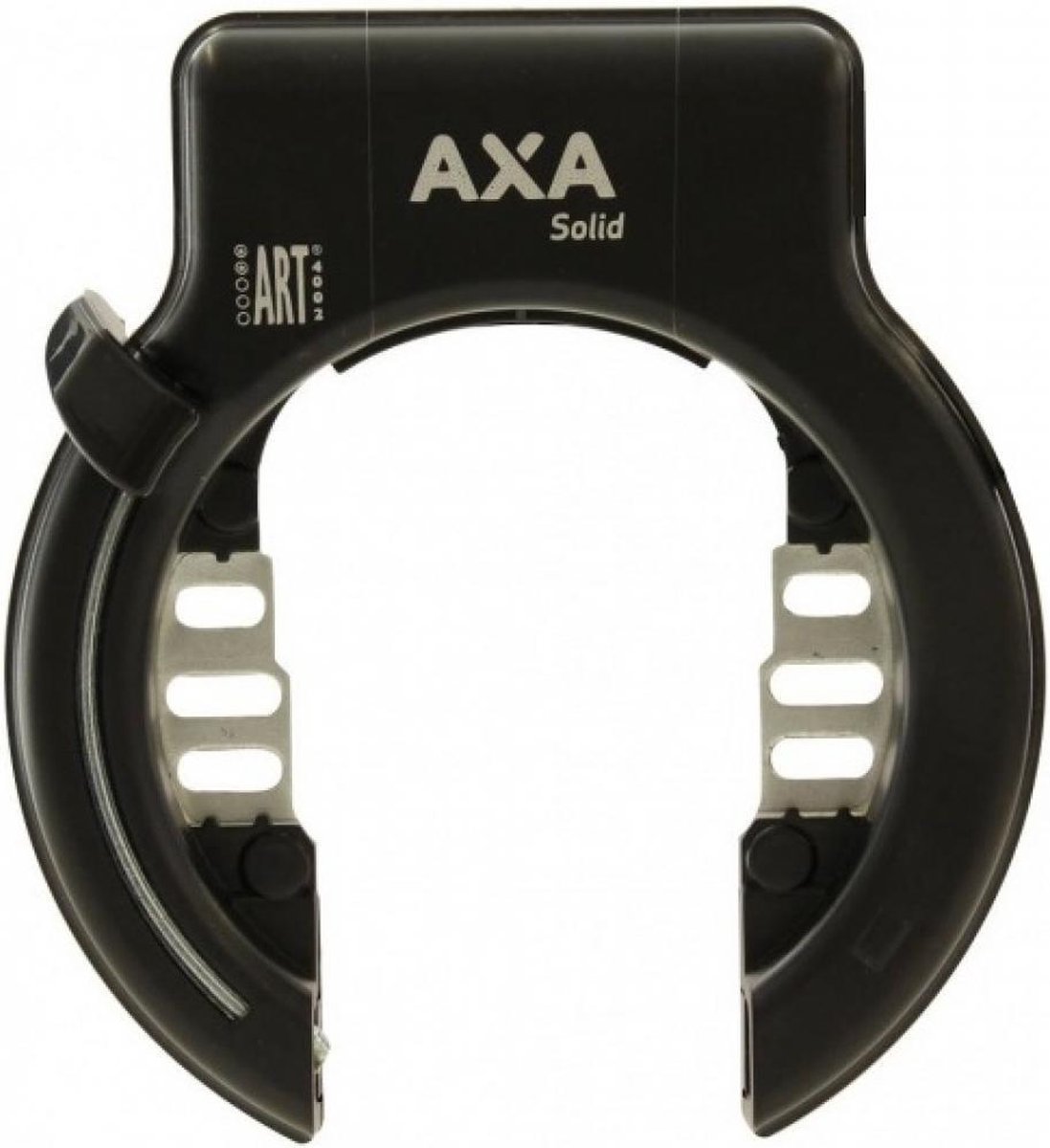AXA ringslot Solid XL ART 2 staal 2 delig - Zwart