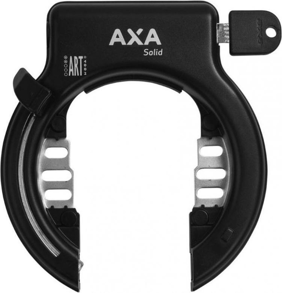 AXA ringslot Solid XL ART 2 staal 2 delig - Zwart