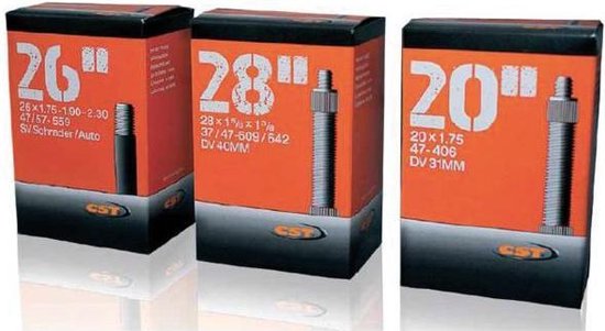 CST binnenband 18 x 1.75 (47/60 355) DV 32 mm - Zwart