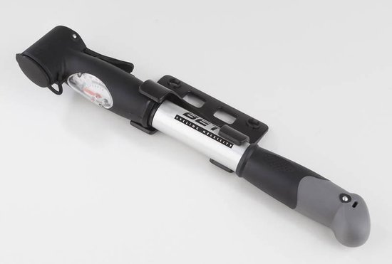 Beto Fietspomp Mini Dubbel Kopstuk Aluminium 8,5 Bar - Grijs