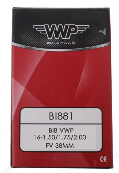 VWP binnenband 16 x 1.50 2.00 (40/50 305) FV 38 mm - Zwart