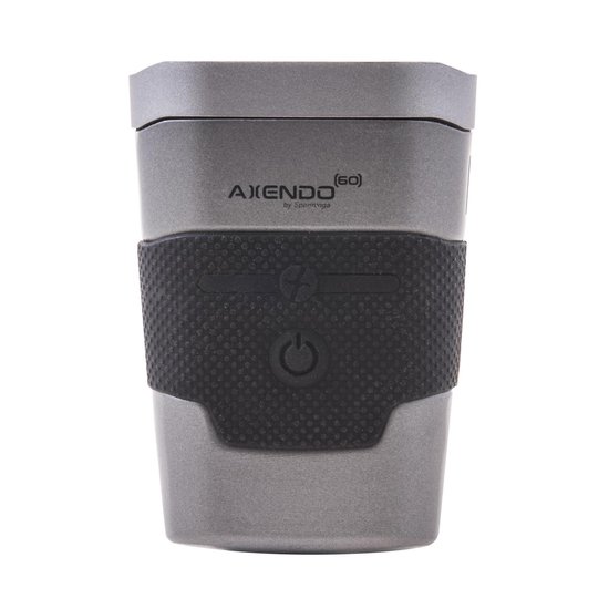 Spanninga koplamp Axendo 60 Lux USB oplaadbaar 80 mm antraciet - Grijs
