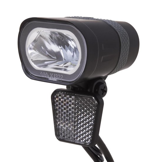 Spanninga koplamp Axendo XDO led 40 Lux 50 mm dynamo - Zwart