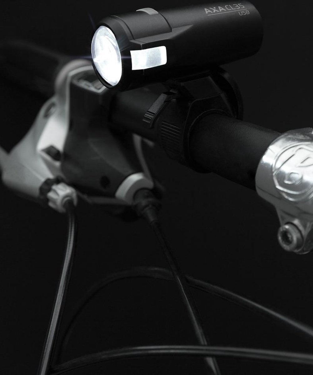 AXA koplamp Compactline 20 Lux - Zwart