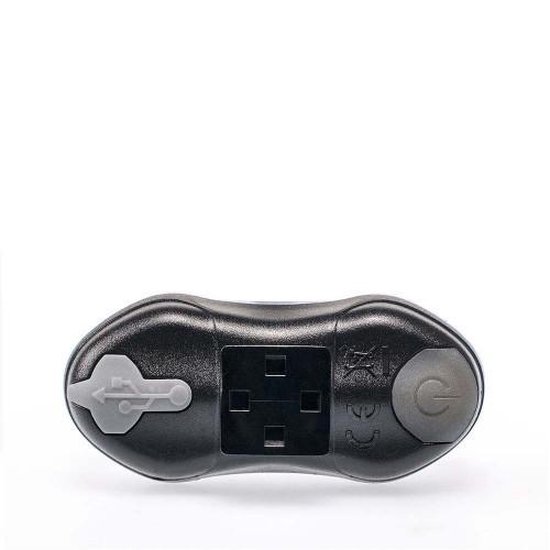 Simson koplamp Eyes USB led oplaadbaar - Zwart