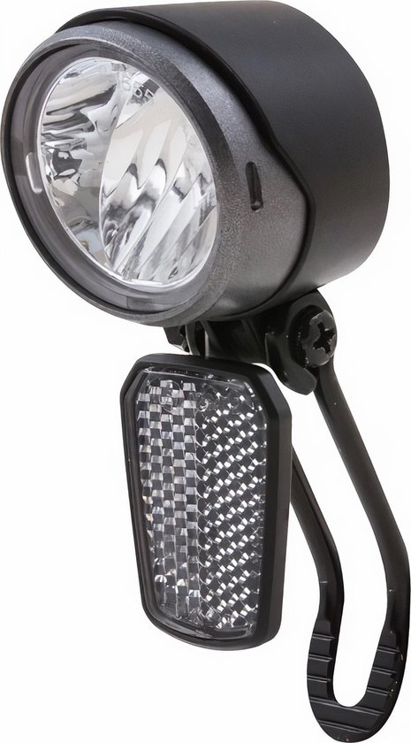 Spanninga koplamp X&O 30 e bike led mat - Zwart