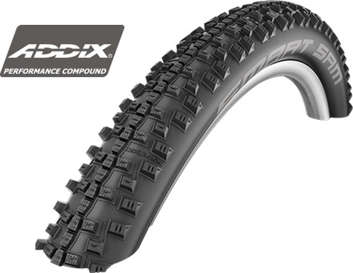 Schwalbe buitenband Smart Sam 27.5 x 2.25 (57 584) HS476 - Zwart
