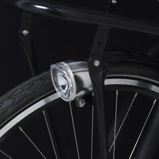 Spanninga koplamp Trendo Xb led 10 Lux batterij 80 mm chroom