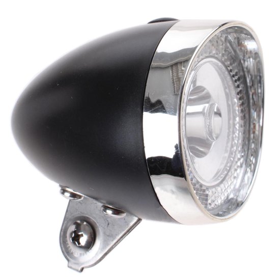 Simson koplamp Classic Mini batterijen voorvork - Zwart