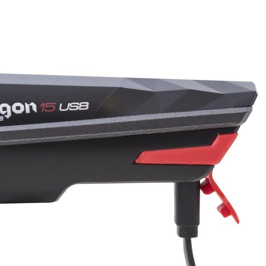 Spanninga koplamp Trigon 15 led - Zwart