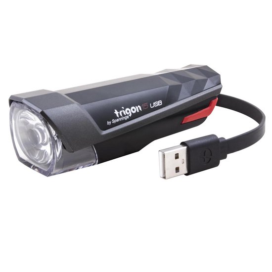Spanninga koplamp Trigon 15 led - Zwart
