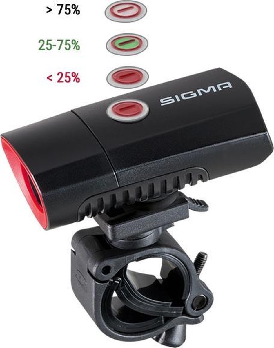 Sigma voorlicht Buster 300 led oplaadbaar - Zwart