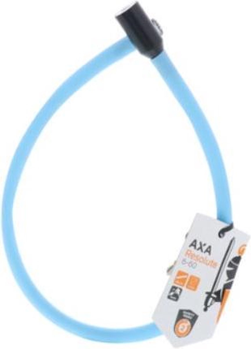 AXA kabelslot Resolute 6 60 Ø6 / 600 mm ijsblauw
