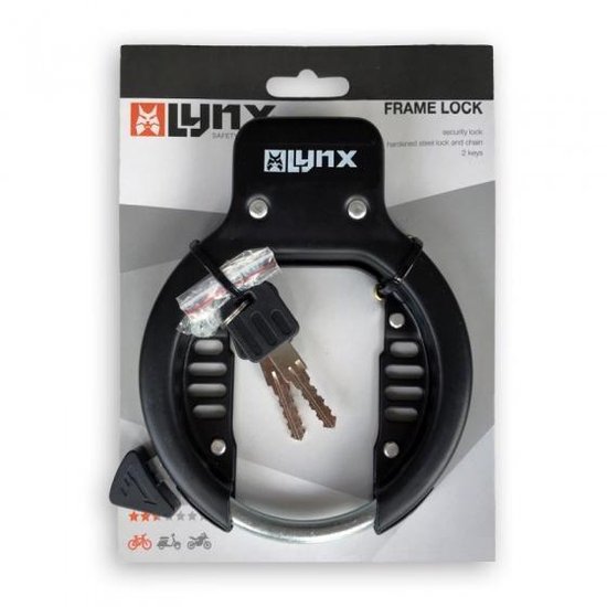 Lynx Ringslot Frame Lock - Zwart