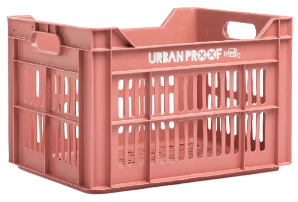 URBAN PROOF fietskrat 30 liter polypropyleen warm - Roze