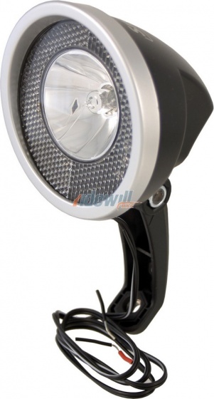 Smart koplamp naafdynamo 7,5 cm - Zwart