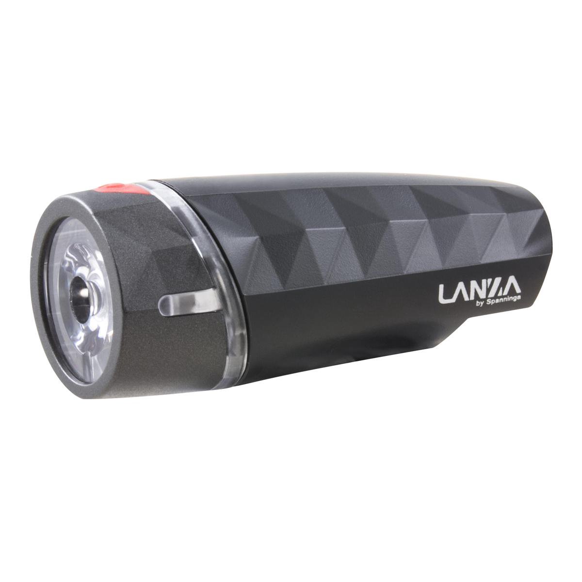 Spanninga koplamp Lanza XB led 20 Lumen batterij - Zwart