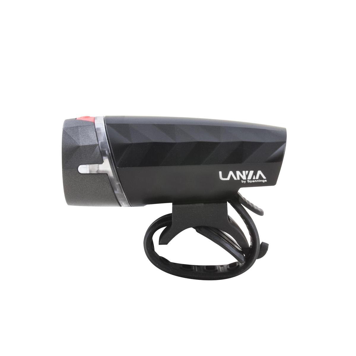 Spanninga koplamp Lanza XB led 20 Lumen batterij - Zwart