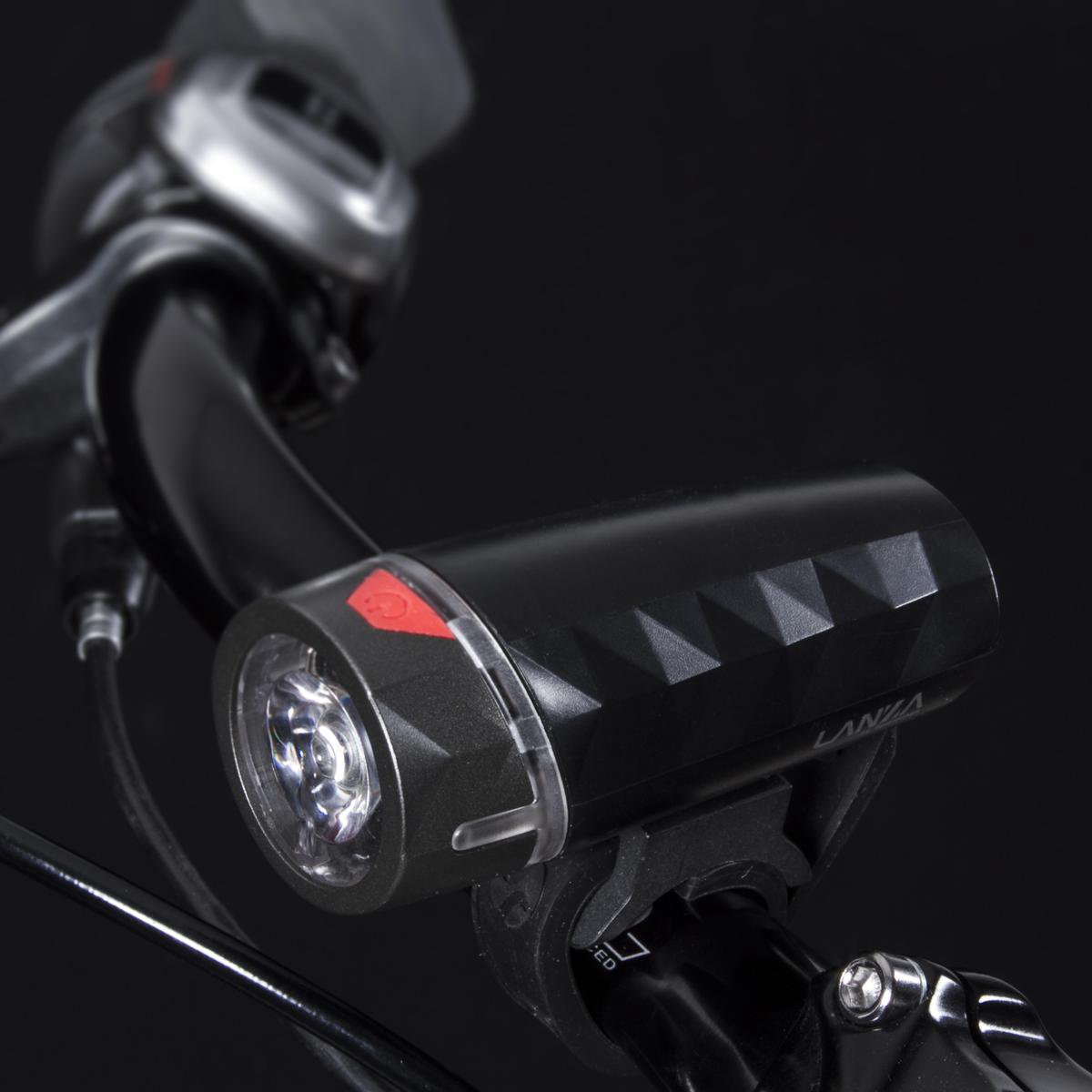 Spanninga koplamp Lanza XB led 20 Lumen batterij - Zwart