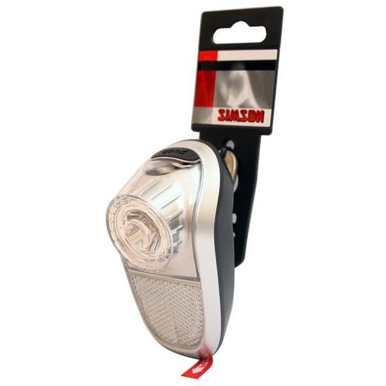 Simson voorlicht batterij led zwart/zilver - Silver