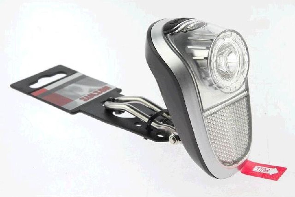 Simson voorlicht batterij led zwart/zilver - Silver