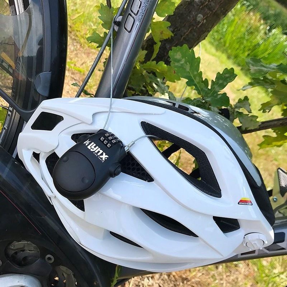 Lynx kabelslot cijfercombinatie staal 8000 mm - Zwart