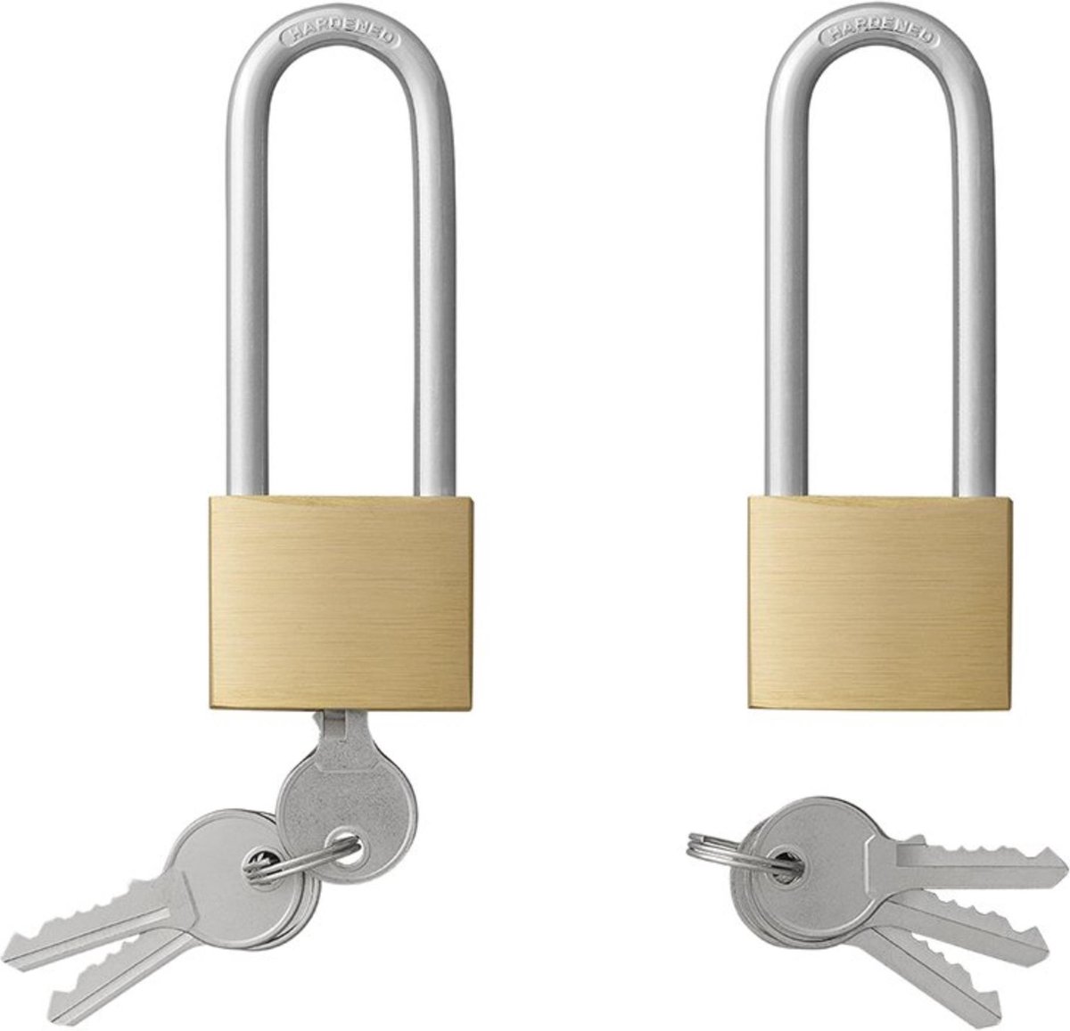PROPLUS hangslot 40 mm met lange beugel 75 mm - Goud