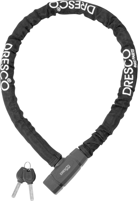DRESCO kabelslot 100 cm RVS 3 delig - Zwart