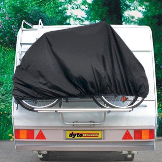 DRESCO fietshoes voor 2 fietsen polyester - Zwart