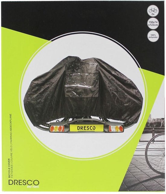 DRESCO fietshoes voor 2 fietsen polyester - Zwart