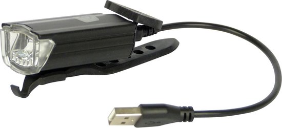 DRESCO voorlicht USB oplaadbaar led 200 lumen 3 delig - Zwart