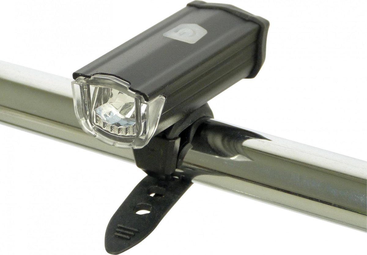 DRESCO voorlicht USB oplaadbaar led 200 lumen 3 delig - Zwart