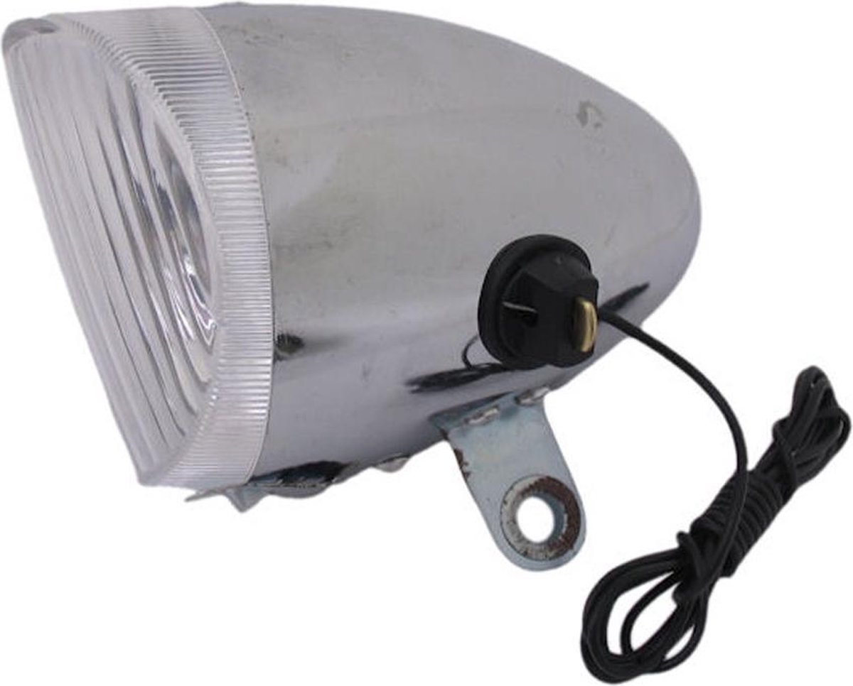 Anlun koplamp dynamo buitenaansluiting zilver - Silver