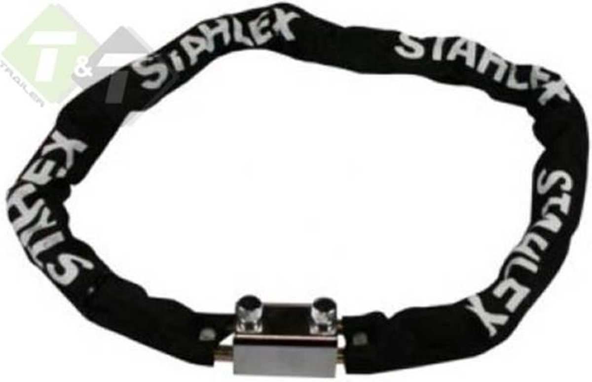 Falkx Kettingslot met nylon hoes 1200 x 8 mm - Zwart